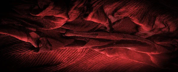 Texture Background Pattern Crepe Rosso Scuro Tessuto Seta Lana Fibre — Foto Stock