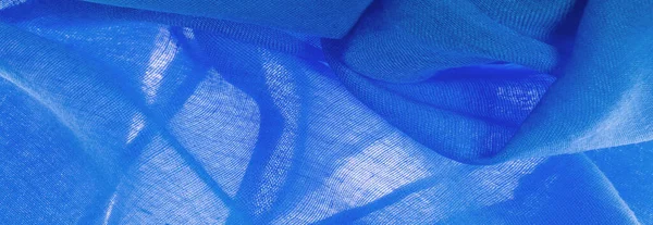 Текстура Тканина Тла Шовкового Синього Матового Кольору Фарба Або Поверхня — стокове фото