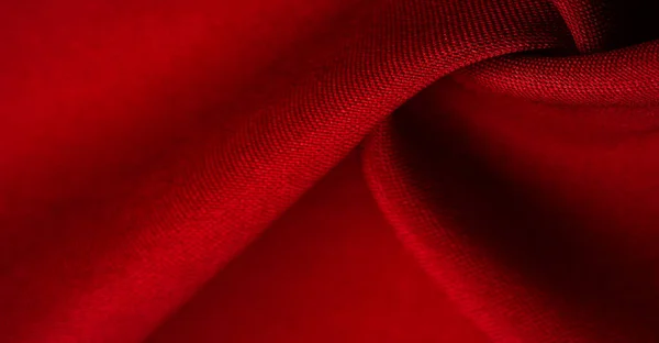 Texture Background Pattern Red Silk Fabric Silk Satin Weaving Differs — Stock Photo, Image