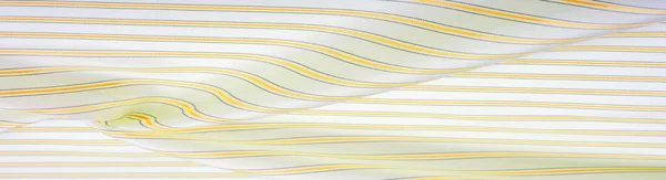 Relief Drawing Composite Textiles Dense Silk Fabric White Color Yellow — Stock Photo, Image