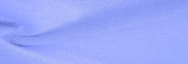 Háttér Textúra Minta Kék Gyapjúszövet Vékony Puha Göndör Vagy Hullámos — Stock Fotó