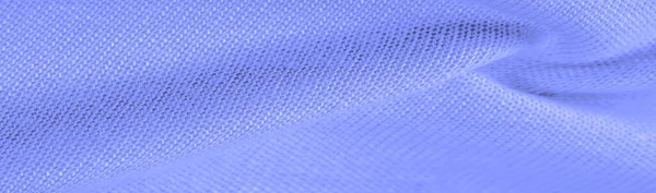 Háttér Textúra Minta Kék Gyapjúszövet Vékony Puha Göndör Vagy Hullámos — Stock Fotó