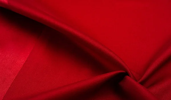 Texture Background Pattern Red Silk Fabric Silk Satin Weaving Differs — Stock Photo, Image