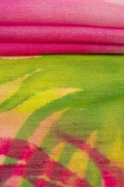 Textura Patrón Colección Tela Seda Tono Rosa Oscuro Flores Abstractas — Foto de Stock