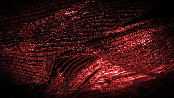 Текстура, фон, узор, Креп глубокий красный, представляет собой ткань из шелка, шерсти или синтетических волокон с отчетливо ясным, кривоватым внешним видом. Креп также исторически называется крип или хрустящий.