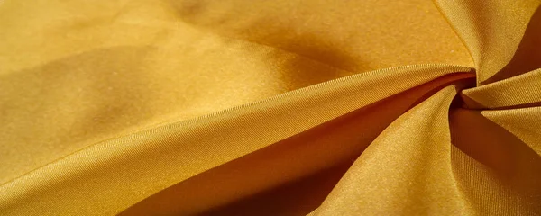 Textura Fondo Tela Seda Ámbar Amarillo Foto Está Destinada Interior —  Fotos de Stock