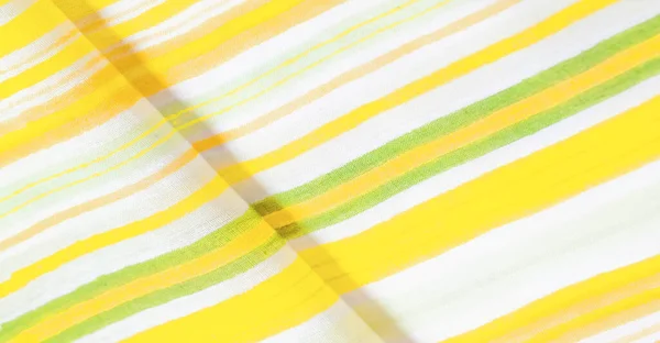 Textuur Achtergrond Patroon Gele Strepen Katoenen Stof Mapudungun Pontro Poncho — Stockfoto