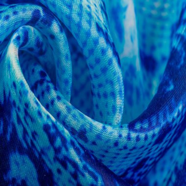 Arkaplan, doku, desen, mavi kareli ipek beyaz kumaş.