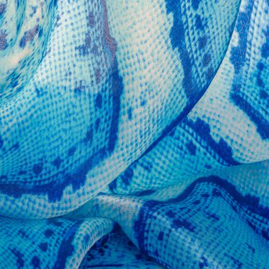 Arkaplan, doku, desen, mavi kareli ipek beyaz kumaş.