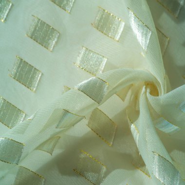 desen, arkaplan, desen, kartpostal, metal kare platinyumlu ipek kumaş, altın çizgili kenar, fildişi renkleri,