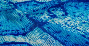 Arkaplan, doku, desen, mavi kareli ipek beyaz kumaş.