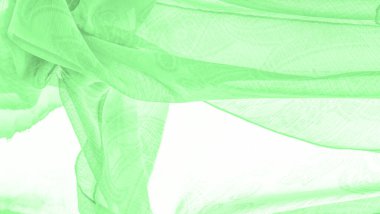 Doku, arkaplan, şablon, his, kambriç - çok ince şeffaf yumuşak merserize kumaş, yeşil sihirli nane