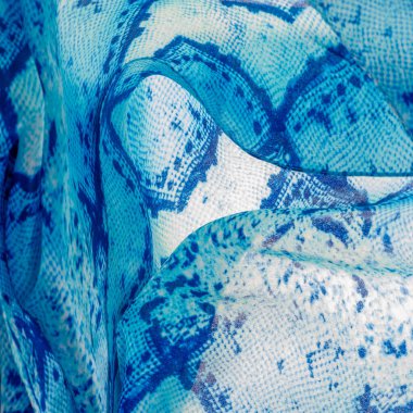 Arkaplan, doku, desen, mavi kareli ipek beyaz kumaş.