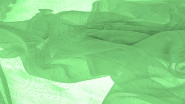 Doku, arkaplan, şablon, his, kambriç - çok ince şeffaf yumuşak merserize kumaş, yeşil sihirli nane