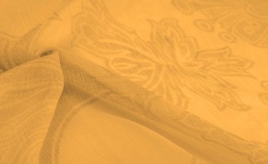 Doku, arkaplan, desen, his, kambriç - çok ince şeffaf yumuşak merserize kumaş, kehribar sarısı