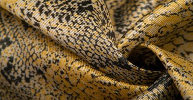 Doku, arkaplan, desen, kumaş, sarı yılan derisi deseni, Afrika kumaşı, tasarımcı fotoğrafı - Afrika ülkesinde safari