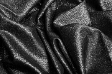 Doku, arka plan, desen. Metalik gümüş iplikle kaplanmış gri kumaş. Bu kumaşlar herhangi bir proje, duvar kağıdı ve tüm tasarım çözümleri için idealdir. ve birçok geminin kullanımı..