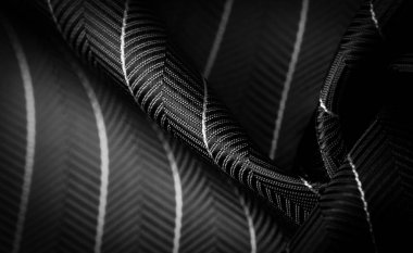 desenli çizim, kompozit tekstil, ince beyaz şeritli asil gri ipek kumaş, bazı malzeme ve bileşenlerin doğası; bütünün ya da karışımın bütünlüğü.