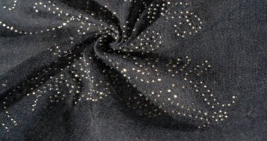 desen, arkaplan, desen, kartpostal, yapıştırılmış cam taşlı siyah ipek