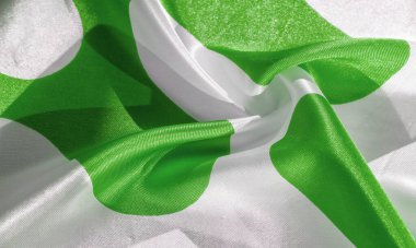 Doku, arkaplan, desen, kartpostal, ipek kumaş, yeşil beyaz ovalar, projeleriniz bu kumaşla gözden kaçmayacak, bu kumaşı satın alarak en iyisi olacaksınız.