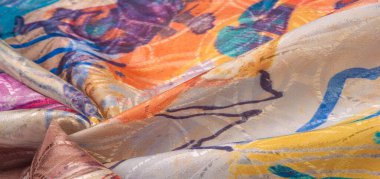 doku, arkaplan, desen, duvar kağıdı, kartpostal, poster, ipek kumaş, renkli boyanmış palet, canlı renkler, kırmızı-sarı politra, azgın fantezi