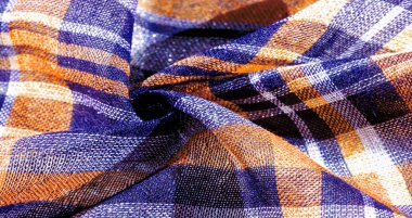 Doku, arkaplan, desen, İskoç külot kumaşı, mavi ve beyaz, sarı,