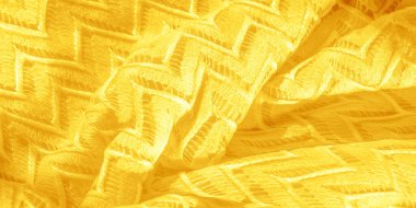 Doku, arka plan, desen, ipek kumaş, sarı, katmanlı dantel tül, sonsuzluk döngüleri şeklinde prim düz kış elmas örme eşarp