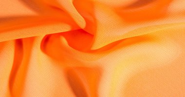 arka plan, desen, doku, Turuncu ipek kumaş parlak bir parlaklık vardır. Bu draping yumuşak kıvrımlar içine katlanır ve en çok yönlü kumaştır. Tasarımınızın güzel vurgularıyla yaratıcı olun.