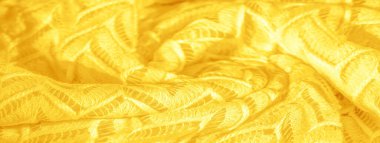 Doku, arka plan, desen, ipek kumaş, sarı, katmanlı dantel tül, sonsuzluk döngüleri şeklinde prim düz kış elmas örme eşarp