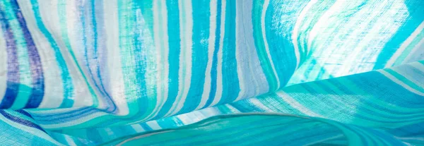 Textura Fondo Patrón Rayas Algodón Azul Blanco Azul Poncho Pontro —  Fotos de Stock