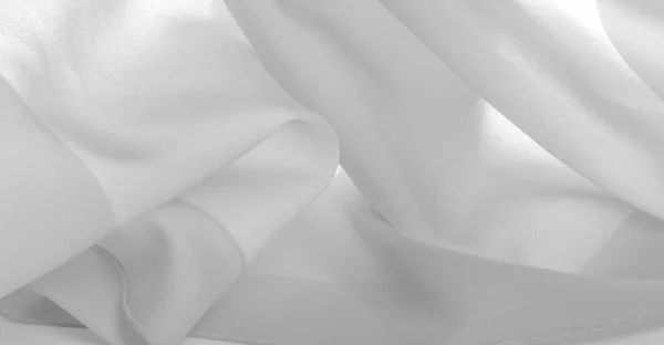 Textura Fondo White Silk Dupioni Duppioni Dupion Trata Tejido Seda — Foto de Stock