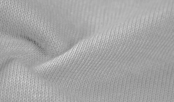Background Texture Pattern White Wool Fabric Thin Soft Curly Wavy — Stock Photo, Image