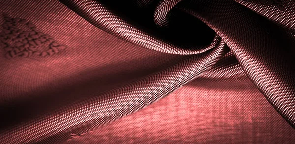 Texture, background, pattern, pattern, chocolate, silk fabric, red, sienna, tangelo small pattern, pattern, which is a combination of lines, colors, shadows. — Stock Image Texture Background Pattern Pattern Chocolate Silk Fabric Red Sienna Tangelo Royalty Free Stock Images