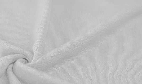 Background Texture Pattern White Wool Fabric Thin Soft Curly Wavy — Stock Photo, Image