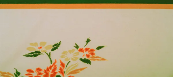 Textura Fondo Patrón Seda Delicada Con Estampado Floral Tejido Seda — Foto de Stock