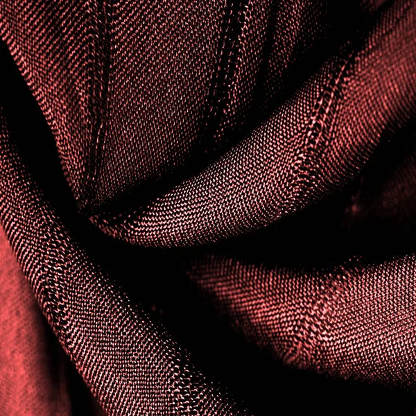 Texture Fond Motif Tissu Rouge Simple Avec Lignes Les Lignes — Photo