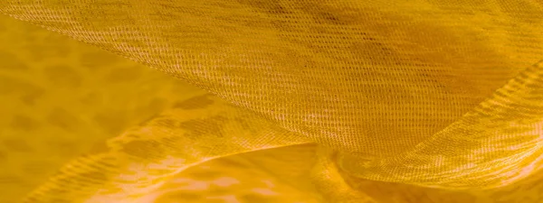 Textura Fundo Padrão Tecido Seda Amarelo Branco Têxtil Suas Propriedades — Fotografia de Stock