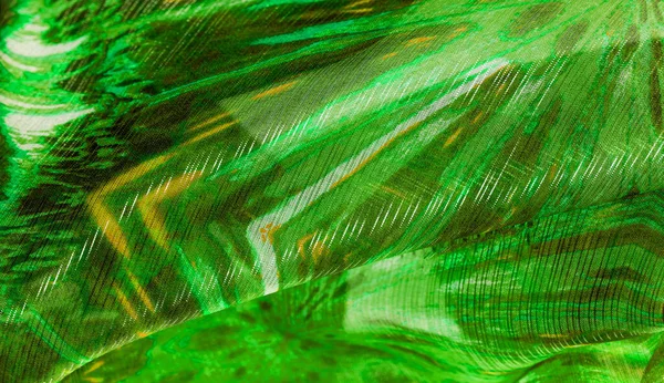 텍스처 녹색에미를 고급스러운 원단은 스토퍼입니다 그것은 드레이프와 부드러운 있습니다 그것은 — 스톡 사진
