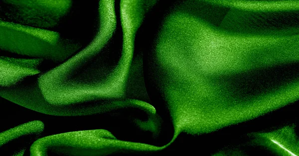Fond Motif Texture Papier Peint Tissu Soie Verte Ajoutez Une — Photo