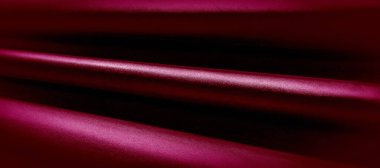desen, kırmızı ipek kumaş panoramik fotoğraf. İpek Dük 'ün ruh hali saten. Güzel ve asil. Daha koyu bir parlaklığı var, bir tarafta olağan saten, ortalama bir ağırlığı ve daha katı bir eli var..