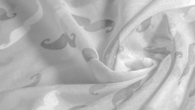 Kumaş arka plan, beyaz ipek kumaş boyalı bıyık, İnek Bıyığı kremi, İnek Bıyığı beyazı