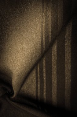 Arkaplan dokusu, dekoratif süs, doğru detayları ekleyerek tasarımınızı düzgün veya doğru boyutta veya şekilde yapmak için süsleme bantlı sepia ipek kumaş
