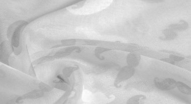 Kumaş arka plan, beyaz ipek kumaş boyalı bıyık, İnek Bıyığı kremi, İnek Bıyığı beyazı