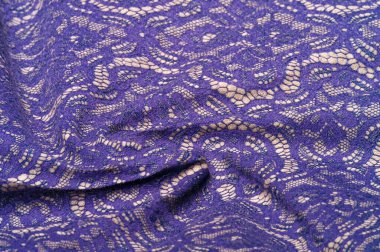 Arkaplan dokusu şablonu. Dantel kumaşla kaplı sıcak yün kumaş. Bu Millie Thil ve mavi dantelli ipek ve yün kumaşla ne yapıyorsun? Tasarım için harika bir seçim olurdu.,