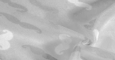 Kumaş arka plan, beyaz ipek kumaş boyalı bıyık, İnek Bıyığı kremi, İnek Bıyığı beyazı