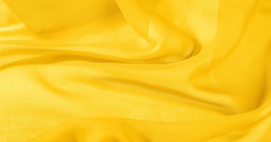 Desenli tasarım, sarı ipek kumaş