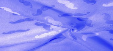 Doku Arka Plan, Boyalı Karikatür Bıyık lı Mavi İpek Kumaş, Geekly Bıyık Kremi, Geekly Bıyık Beyaz