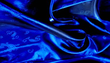 Doku, arkaplan, desenli mavi ipek şifon kumaş desenli şal desenli. Doğal, çevre dostu, çok yüksek kalitede, daha az MOQ Soft ve Hassas olan çeşitli tasarımlar.