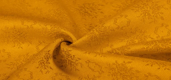 Doku Arka Plan Deseni Sarı Kumaş Tasarım Için Kullanılabilir Duvar — Stok fotoğraf