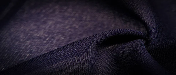 Textura Fundo Ornamento Decorativo Tecido Azul Seda Com Listras Guarnição — Fotografia de Stock